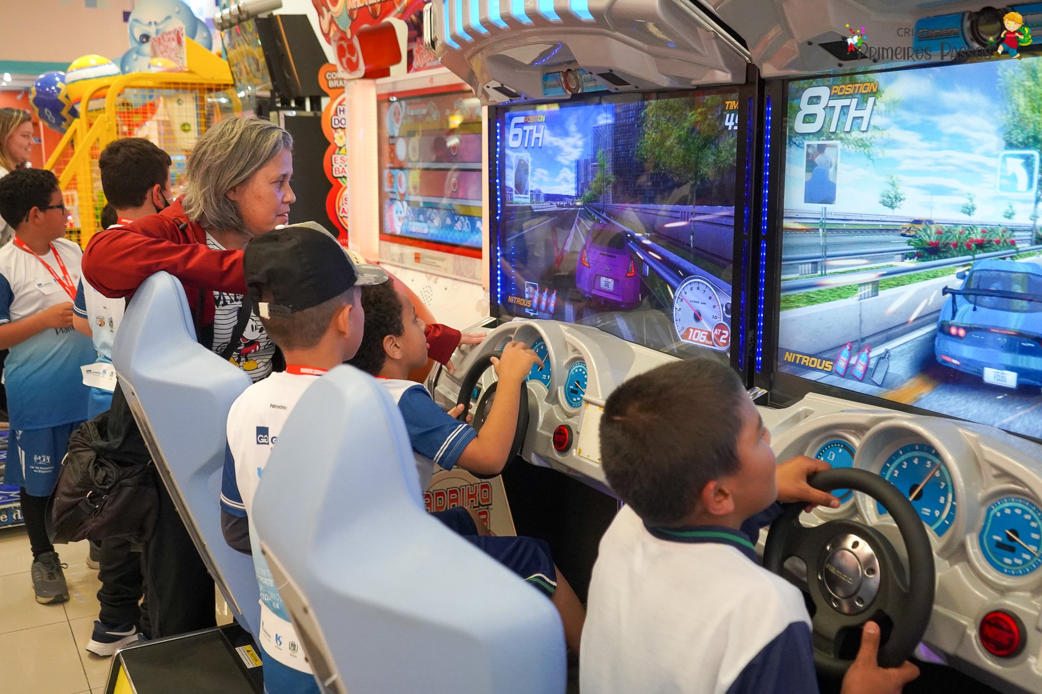 Passeio com a galerinha da Escola Municipal Maria Aparecida Camargo de  Souza para o Parks & Games, Shopping Pátio Pinda. – Projeto Social Grêmio  União