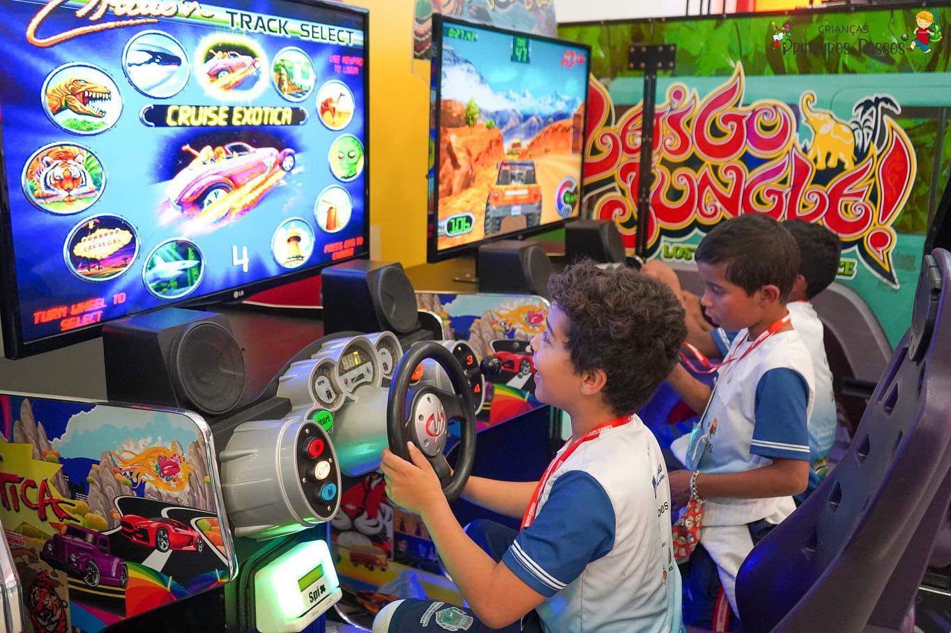 Passeio com a galerinha da Escola Municipal Maria Aparecida Camargo de  Souza para o Parks & Games, Shopping Pátio Pinda. – Projeto Social Grêmio  União